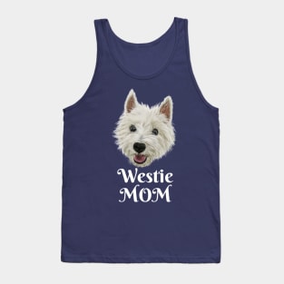 Westie Mom Smiling West Highland Terrier Tank Top